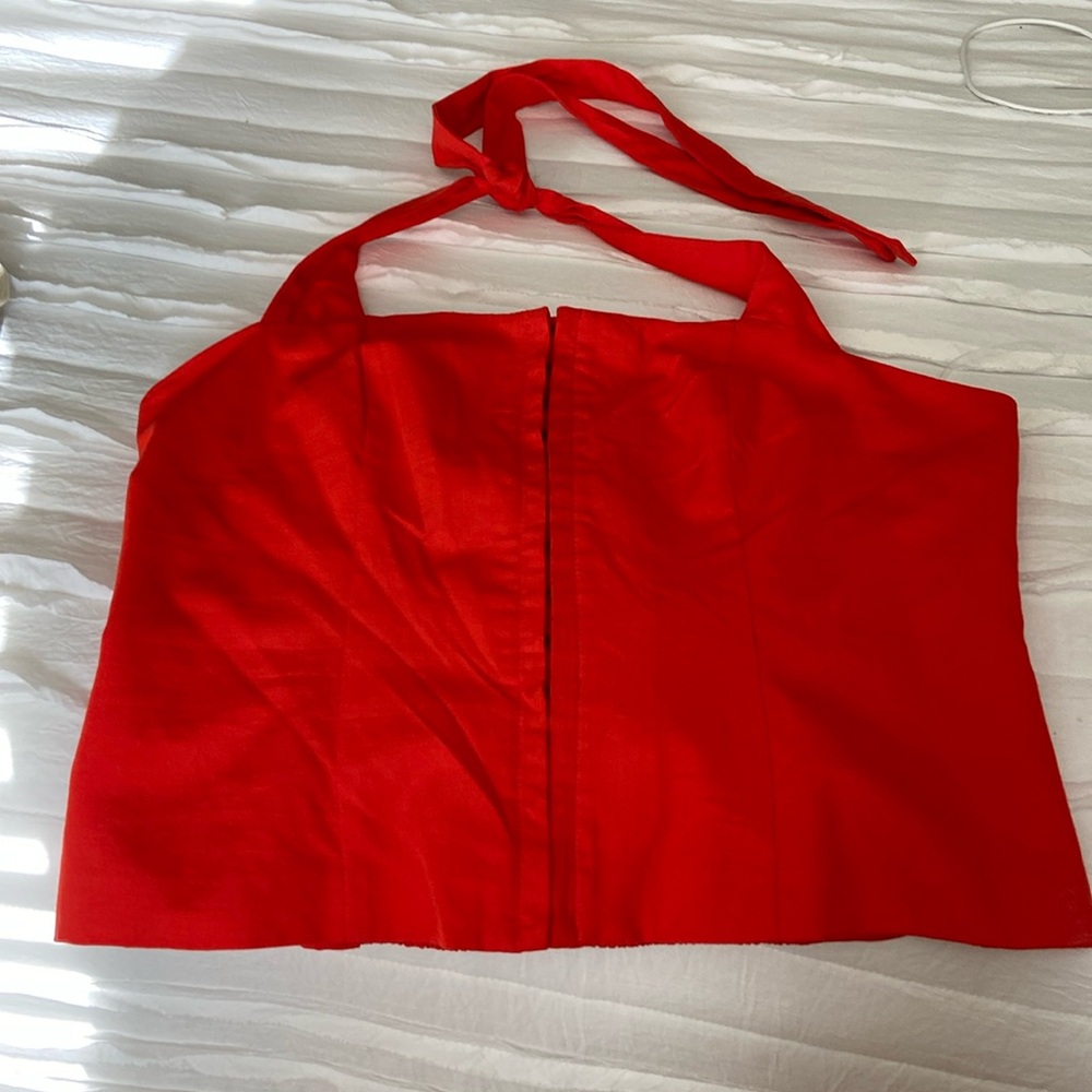 Orange medium corset top